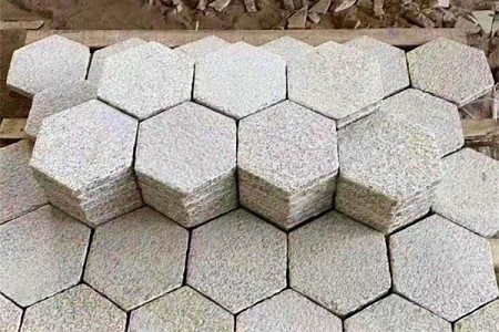 随州黄金麻石材六角砖 湖北黄色花岗岩定制