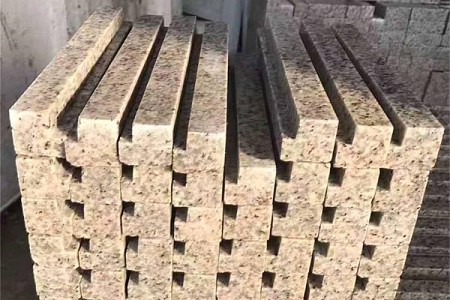 随州黄金麻线条石门槛线条 湖北黄金麻异形石加工定制
