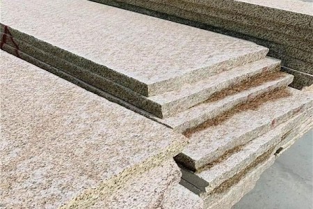 园林建筑随州黄金麻石材荔枝面火烧板黄锈石花岗岩黄色麻石