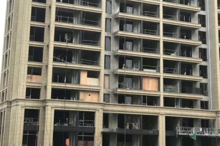 湖北随州黄金麻黄锈石外墙干挂工程案例