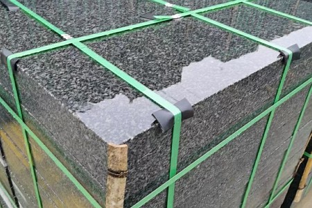 广西654石材光板新矿芝麻黑抛光面工程板