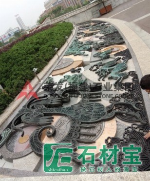 湖北武汉洪山广场壁画雕塑装饰工程