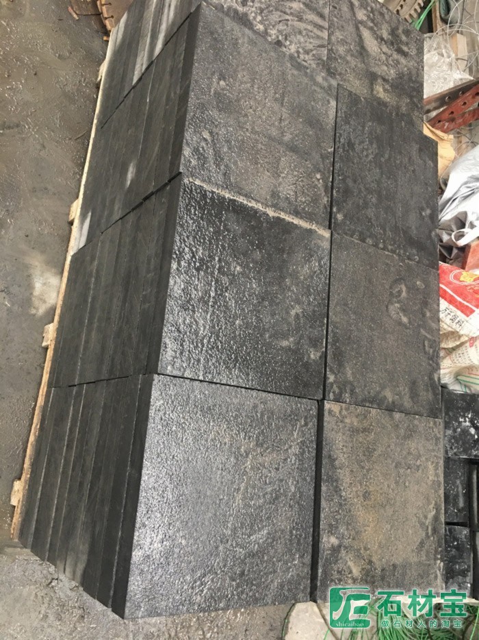 中国黑石材蒙古黑贵州黑火烧面水洗面