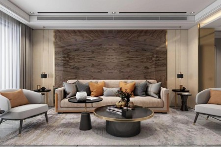 天然奢石桃若芳菲背景墙