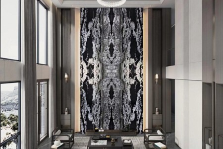 天然奢石千里马豪华背景墙