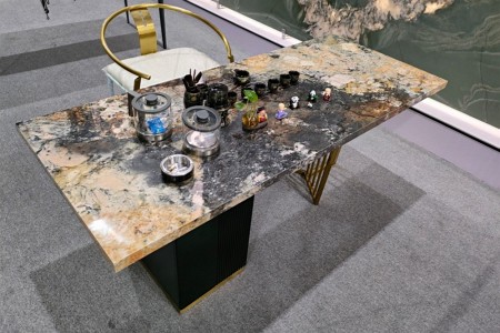 轻奢岩板玛雅茶桌