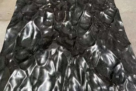 黑金沙水波纹面