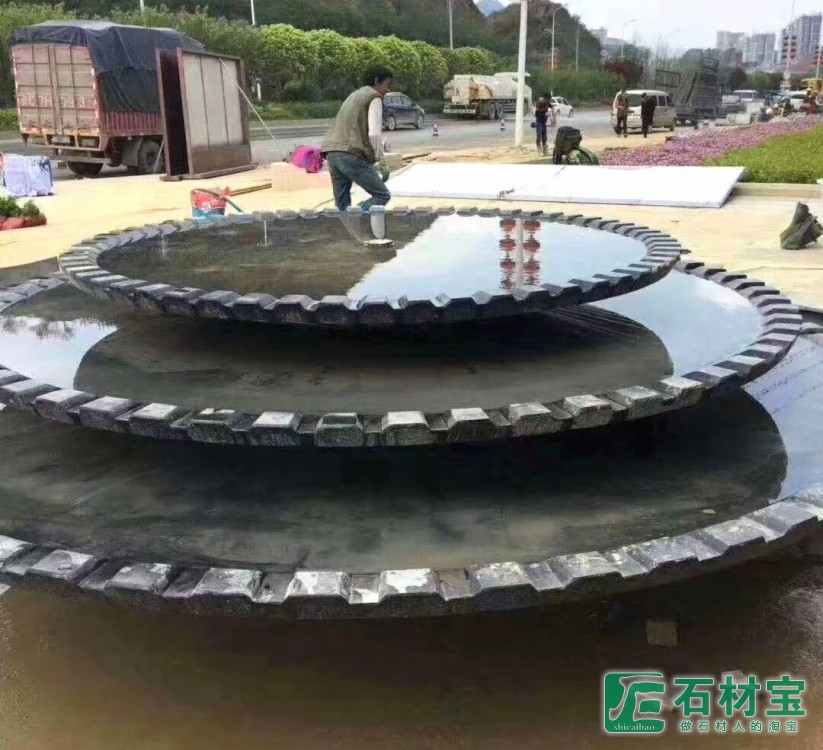 黑金沙喷水池