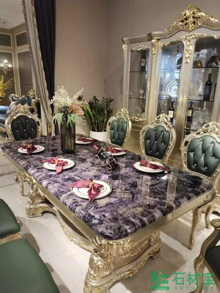 紫萤石餐桌