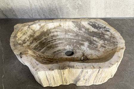 木化石洗手盆