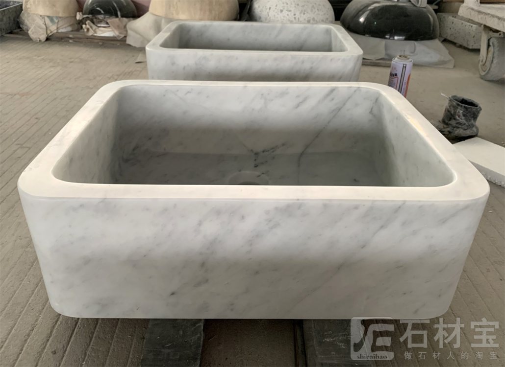 卡拉拉白一体盆