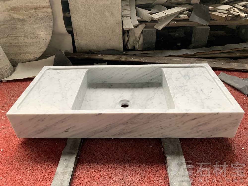 卡拉拉白一体盆