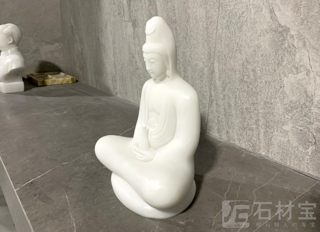 白玉观音像摆件
