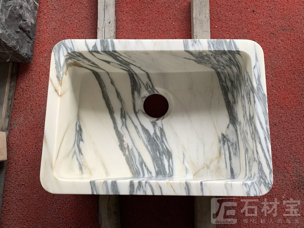 大花白一体盆
