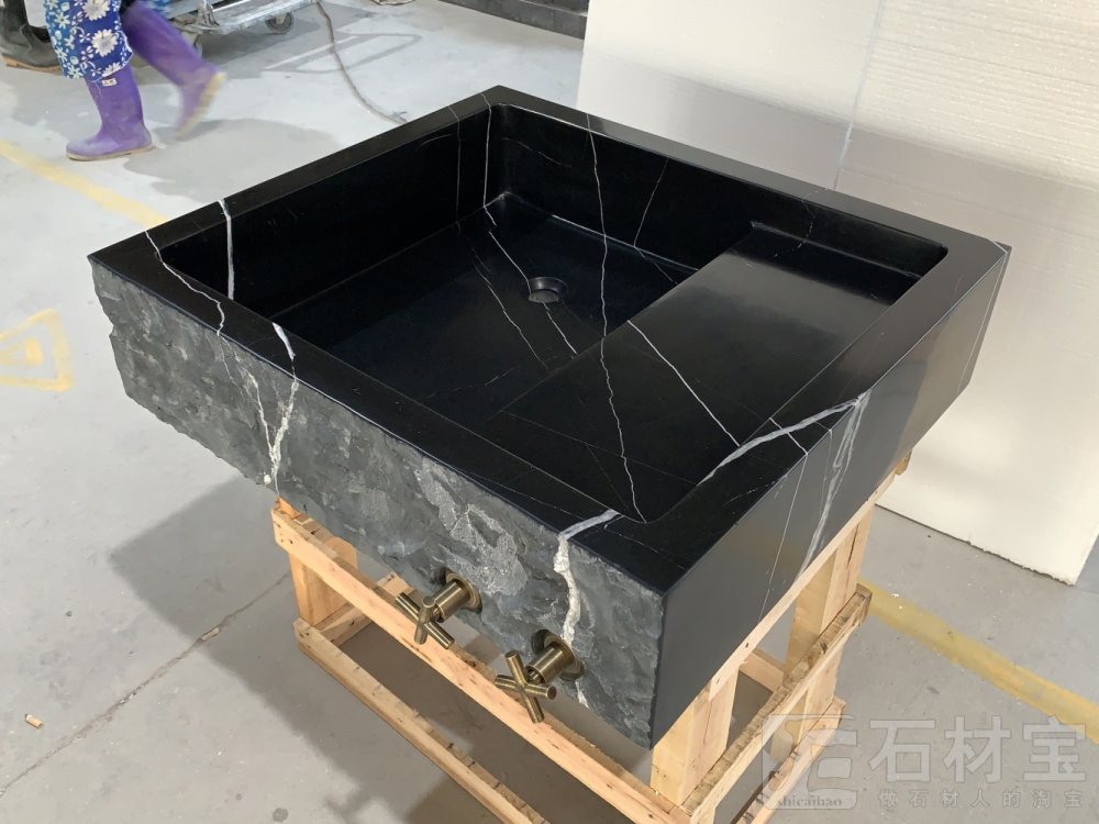 黑白根一体盆