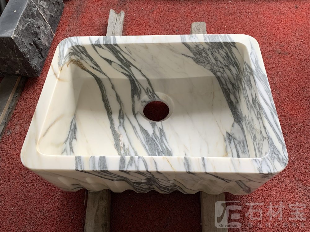 大花白一体盆