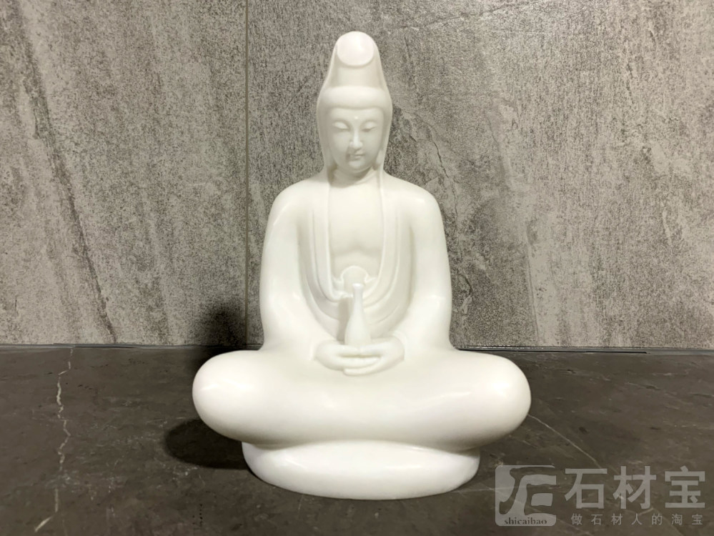 白玉观音像摆件