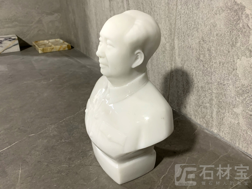 白玉毛主席人像摆件