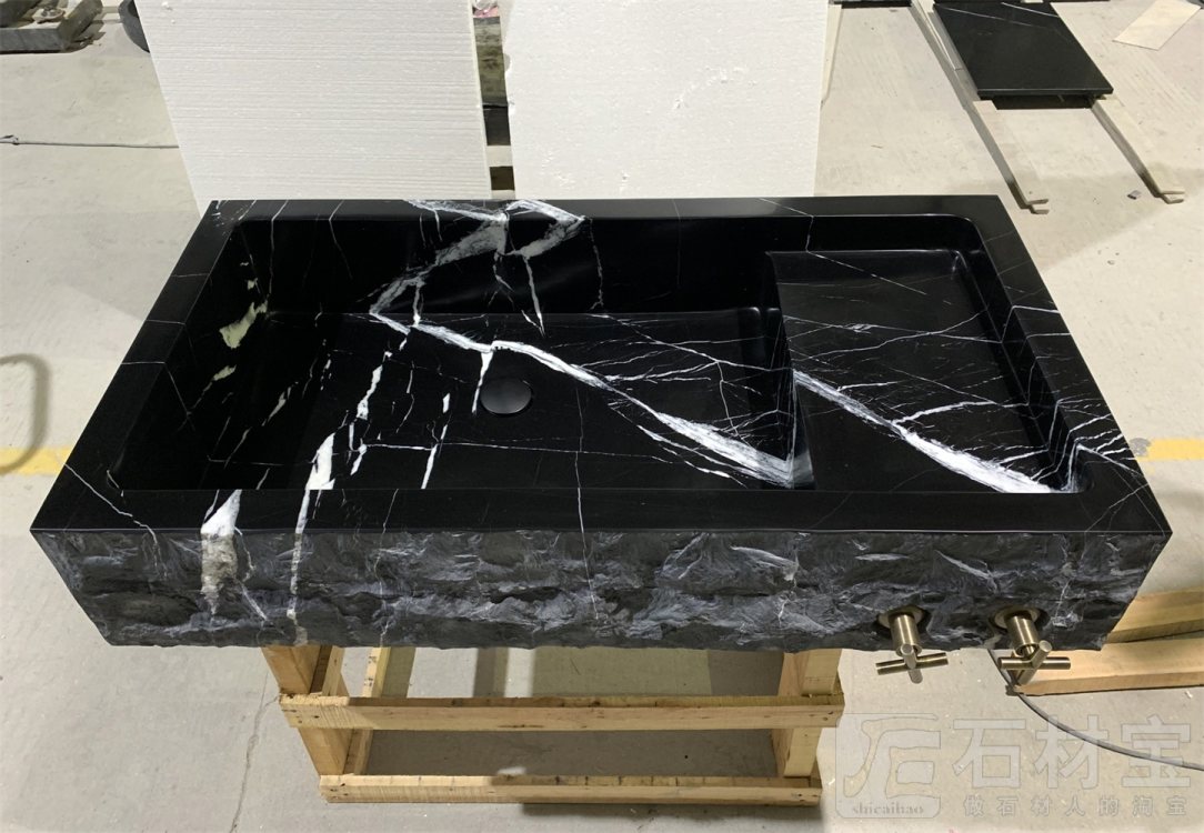 黑白根一体盆