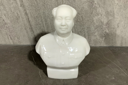 白玉毛主席人像摆件