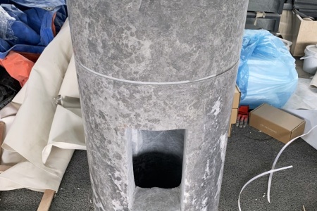爱马仕灰柱盆