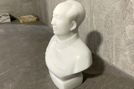 白玉毛主席人像摆件
