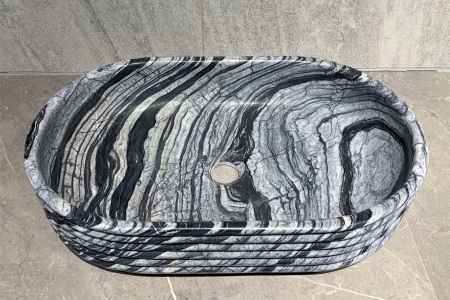 古木纹洗手盆