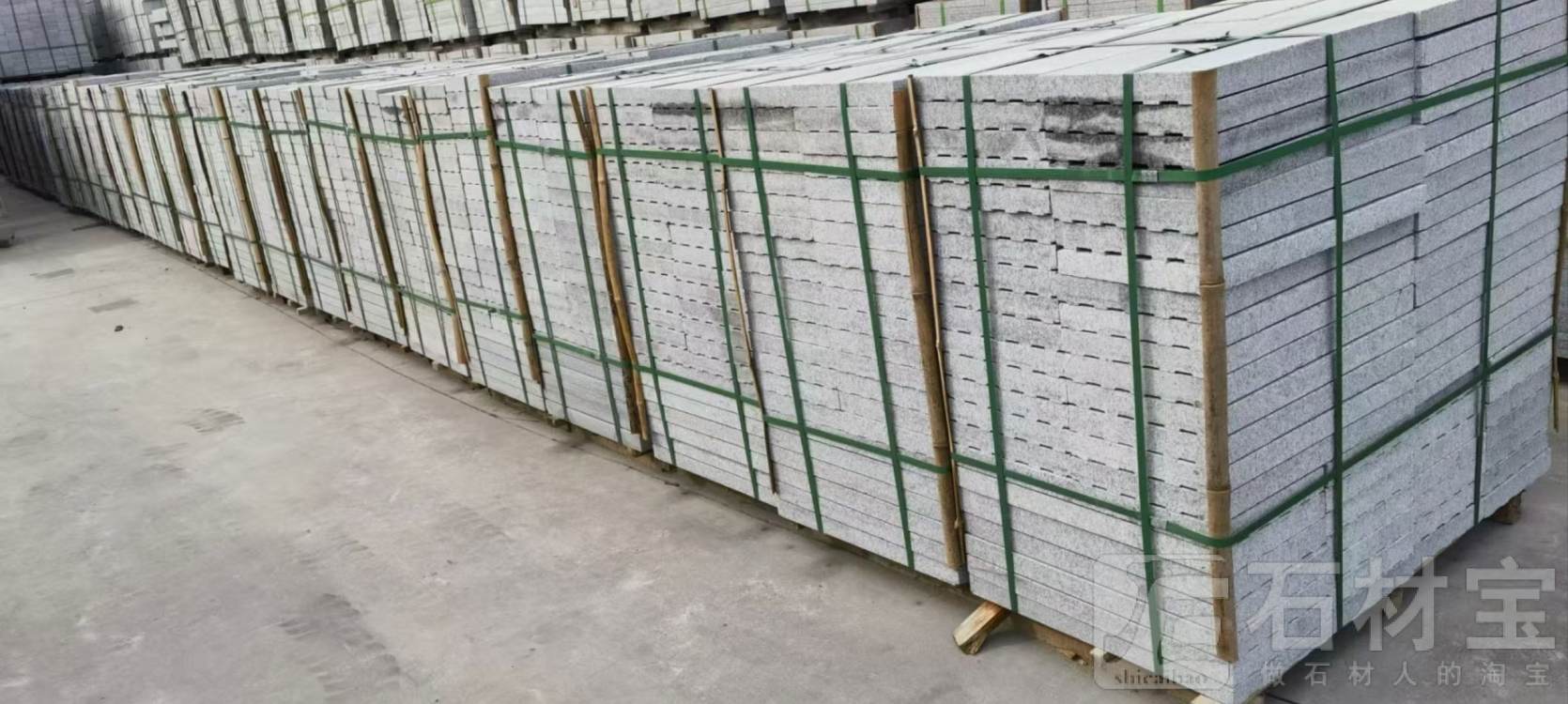 河南芝麻灰盲道石