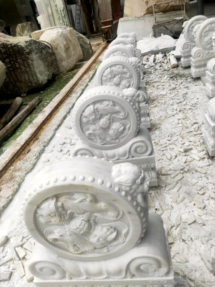 汉白玉石鼓