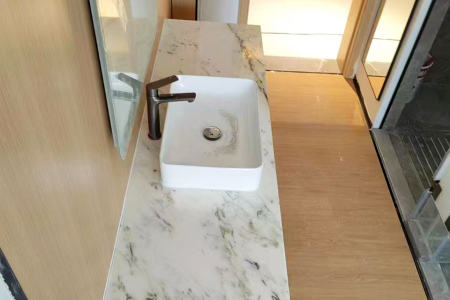 东方鱼肚白洗手台