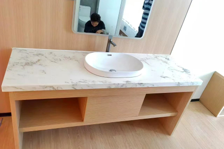 东方鱼肚白洗手台