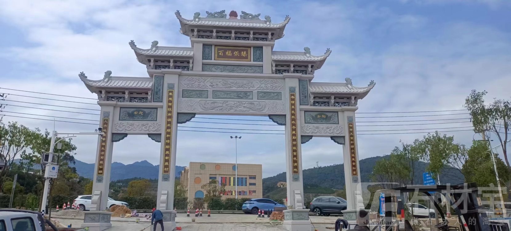 石牌坊石牌楼石雕山门门楼