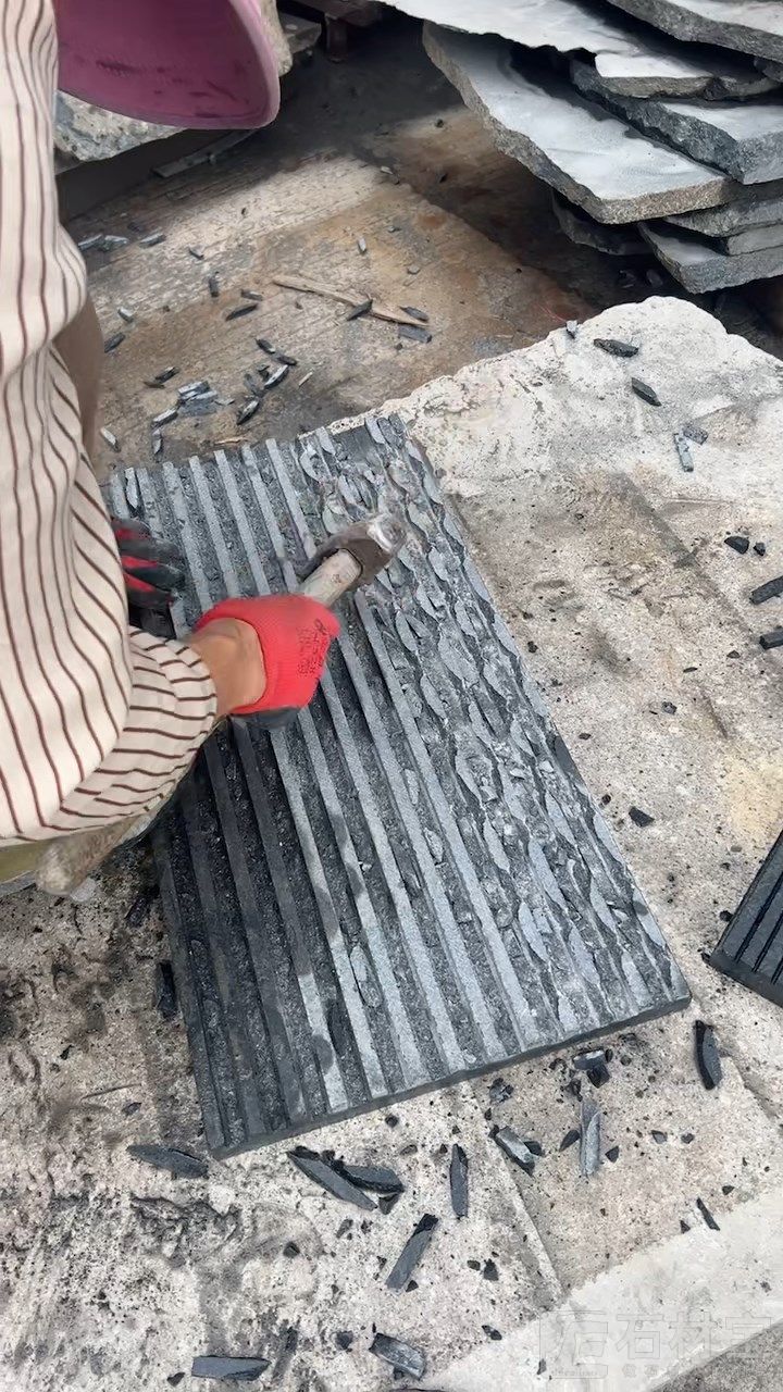 福鼎黑流水景墙手打