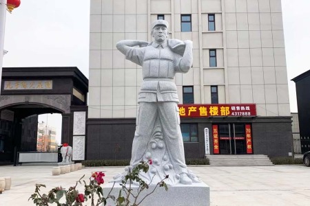 战争抗战雕塑