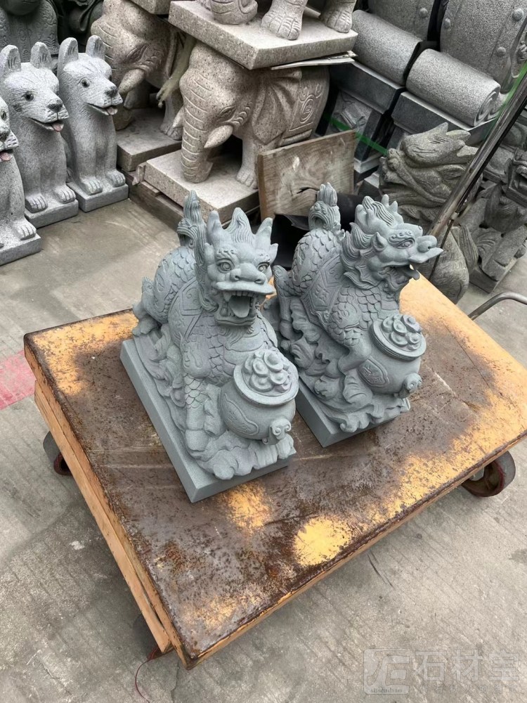 石雕麒麟石雕貔貅雕塑雕刻石雕动物人物