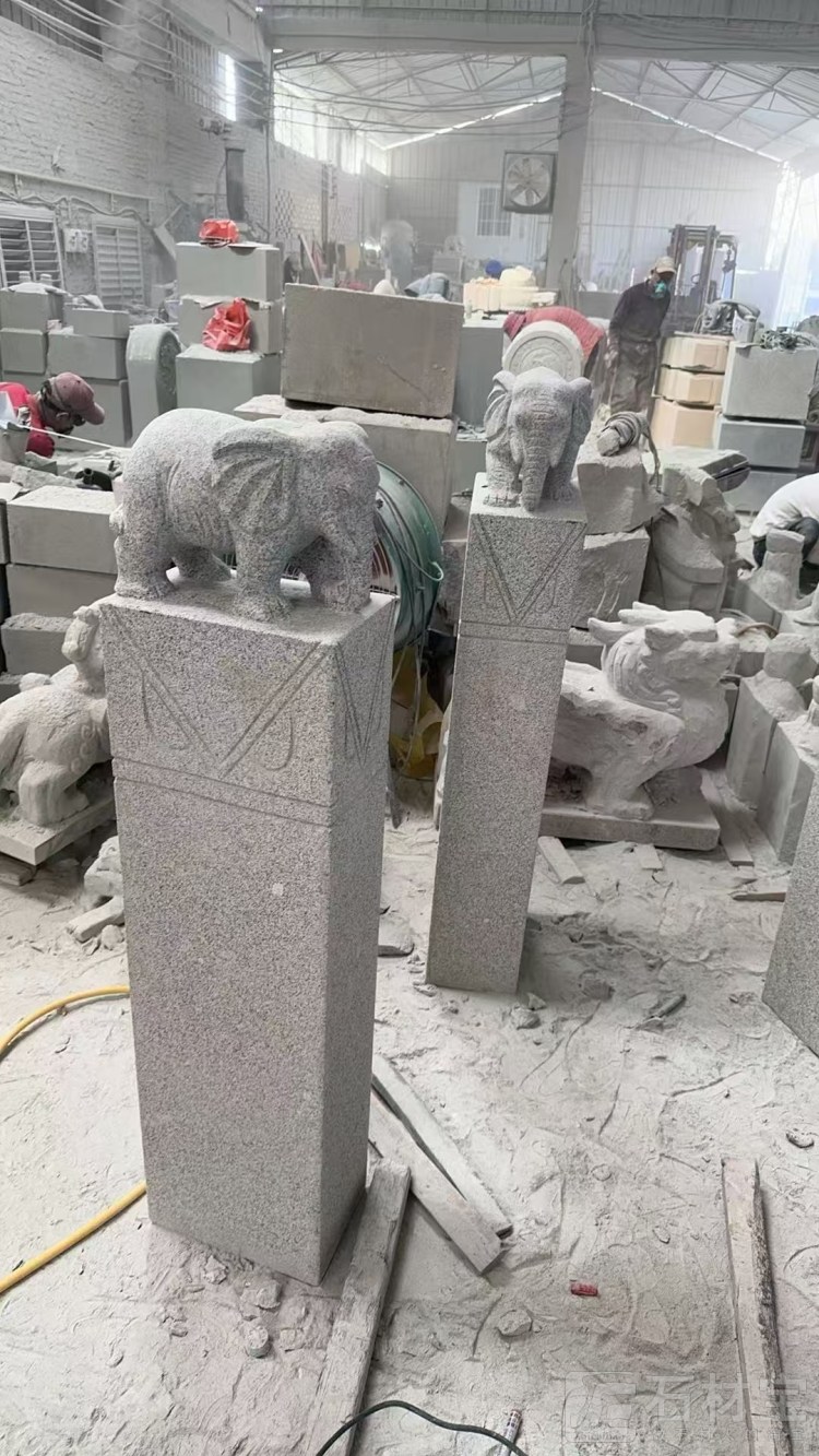 石雕栓马柱栓马桩雕塑摆件摆设