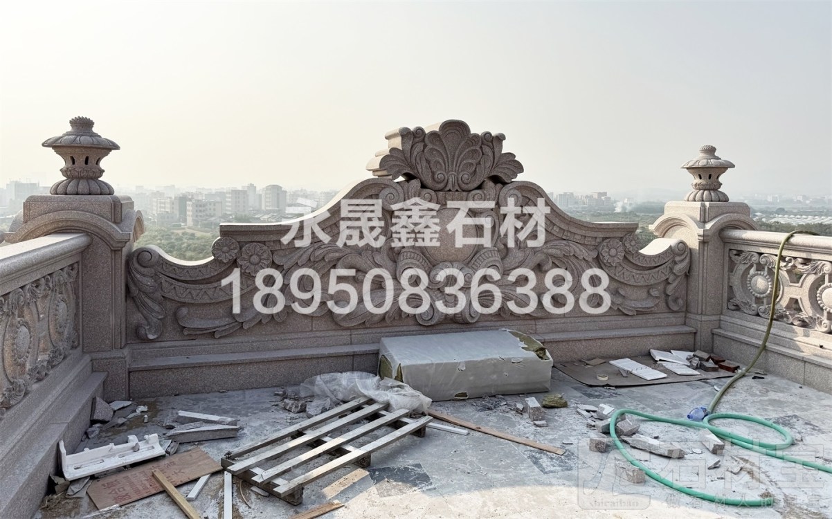 虾红空中别墅外墙干挂