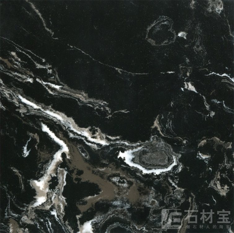 墨玉银花Black jade silver vein