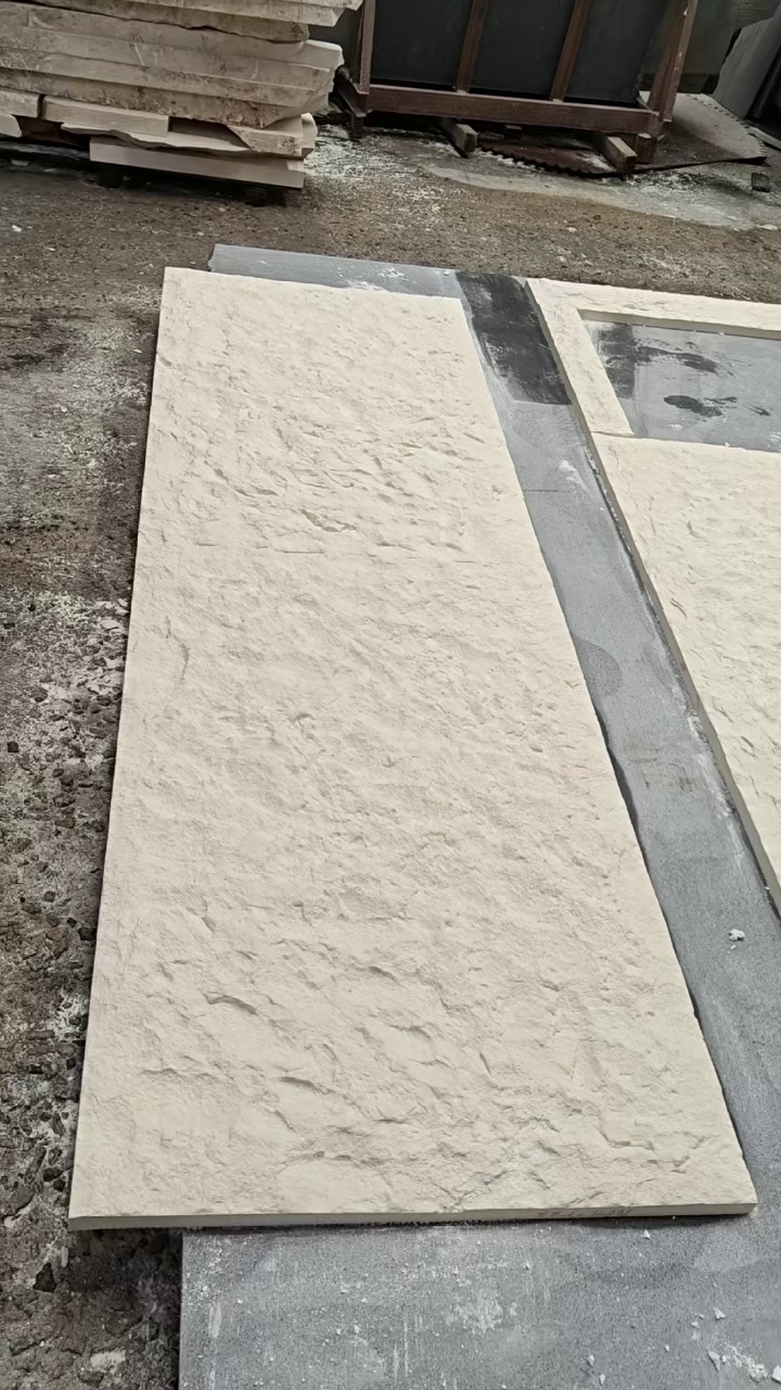 白沙米黄背景墙