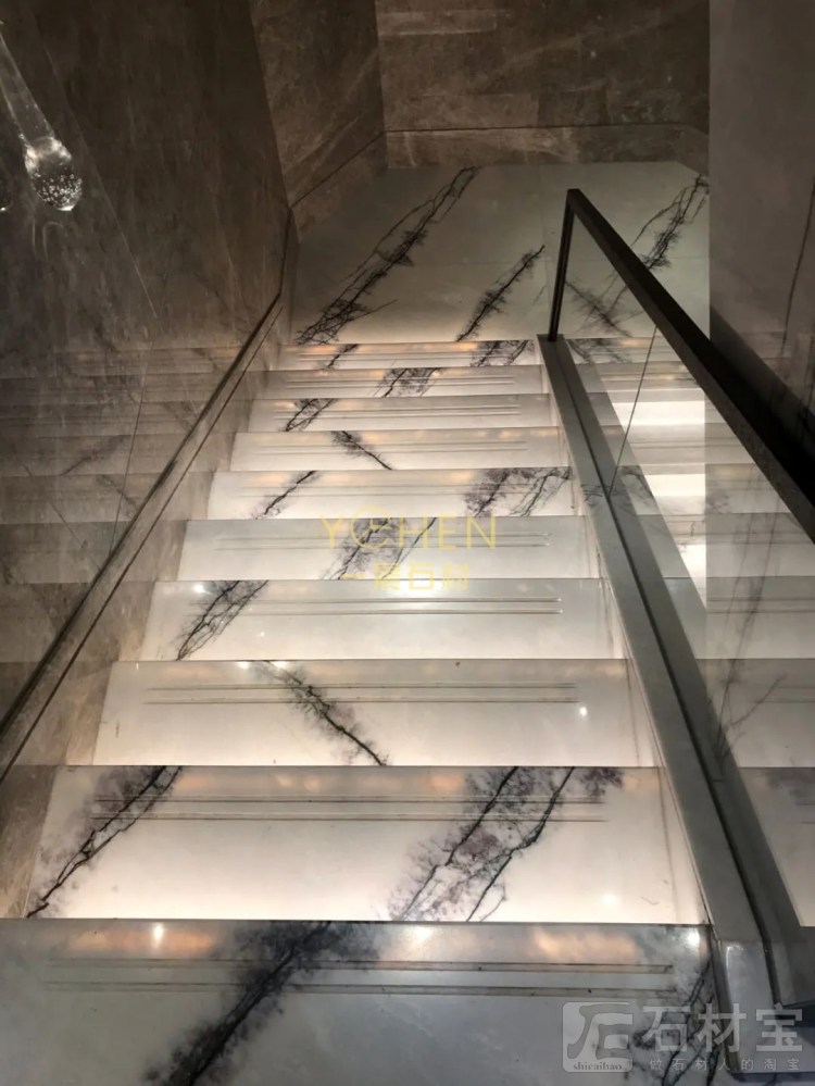 室内外石材岩板楼梯定制