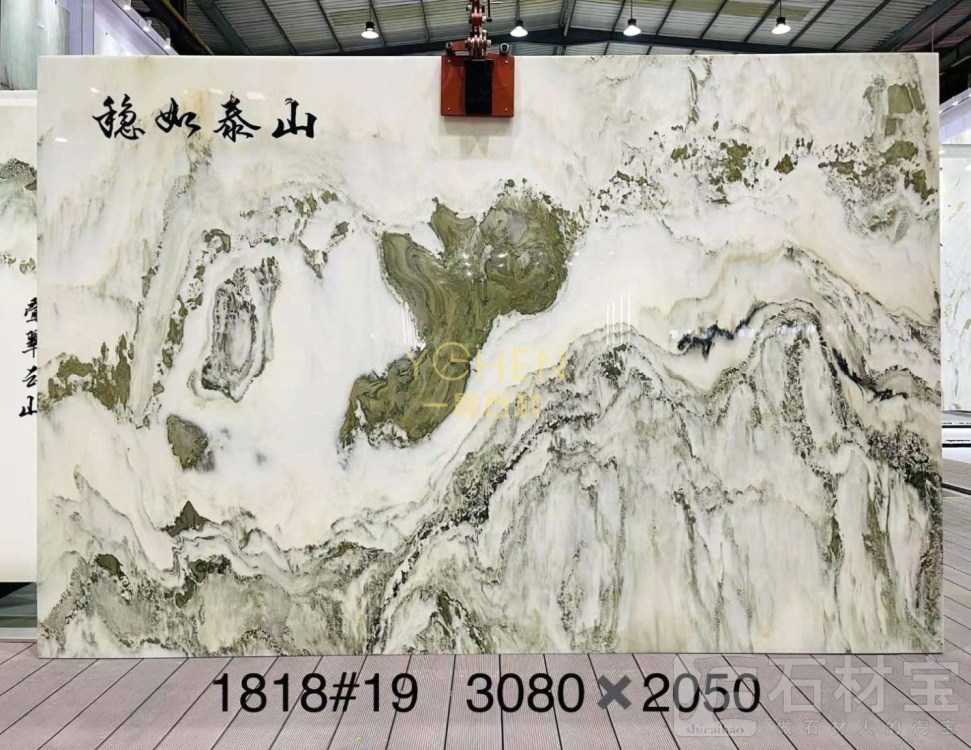 天然山水画背景墙