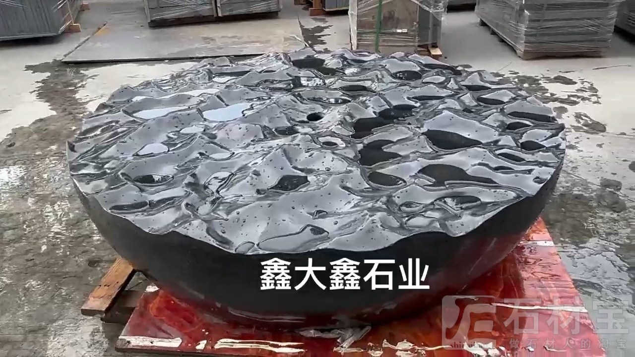 黑金沙整石水波纹