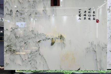 天然山水画背景墙
