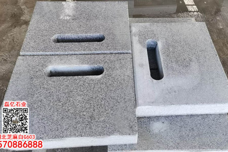 湖北G603石材麻城芝麻白水沟盖板