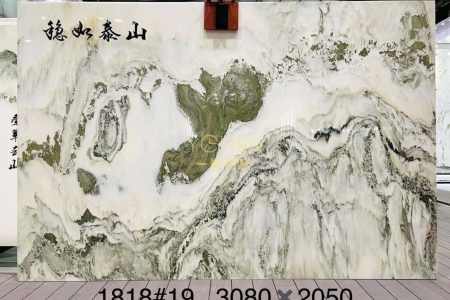天然山水画背景墙
