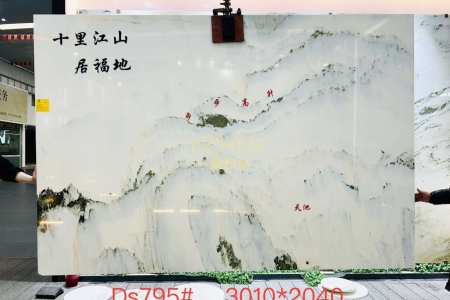 天然山水画背景墙