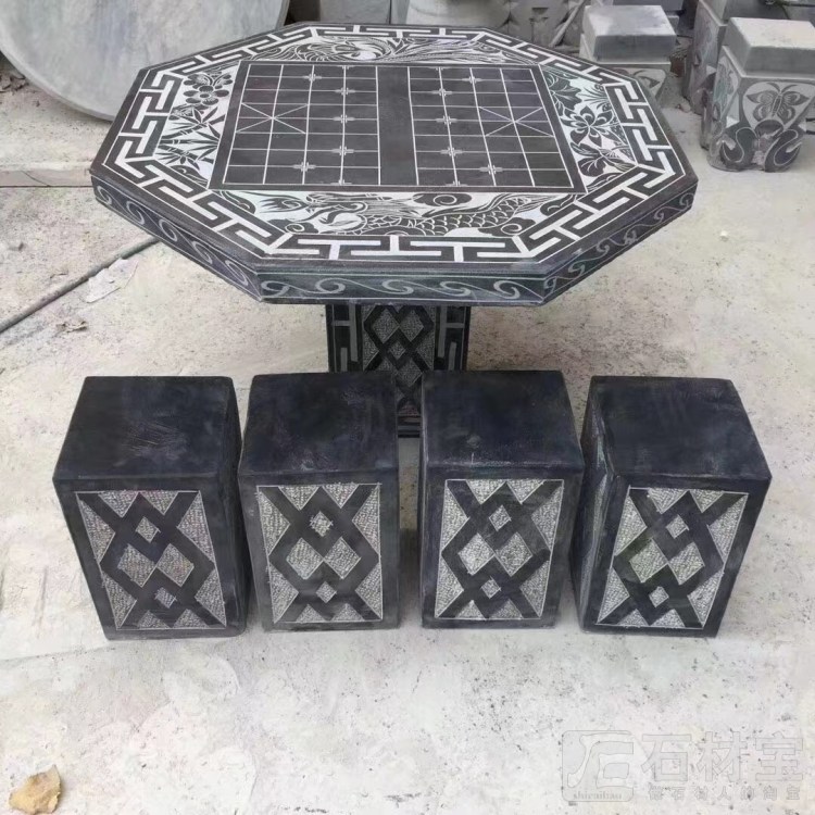 棋盘石桌石凳