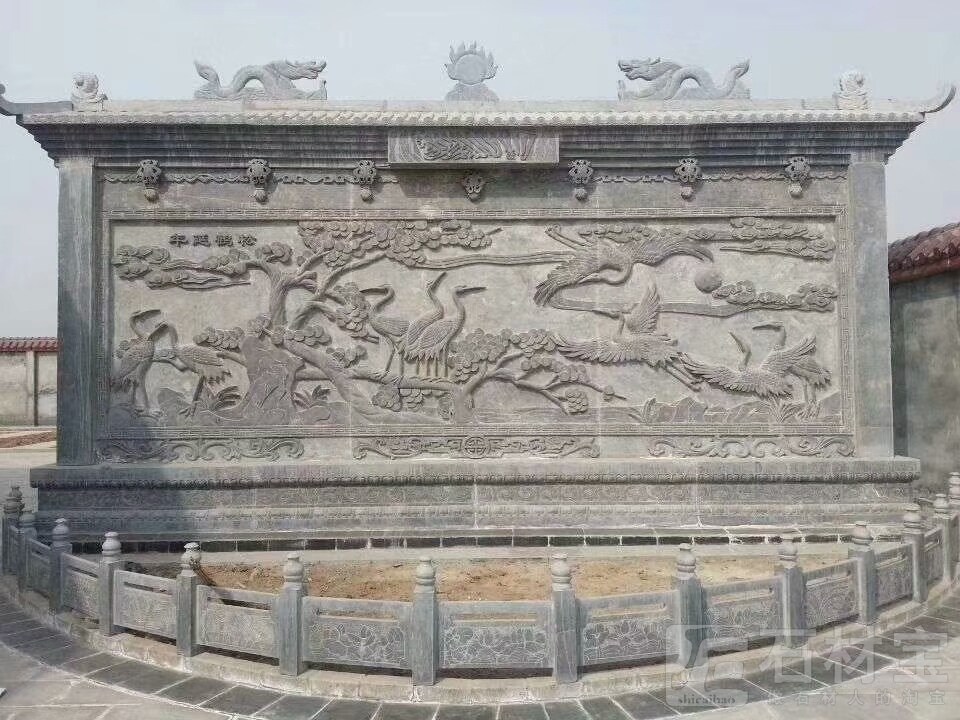 松鹤延年影壁墙