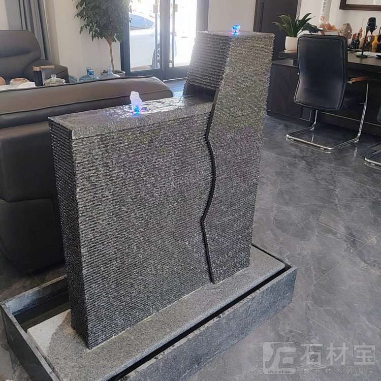 流水石 石雕摆件 流水幕墙