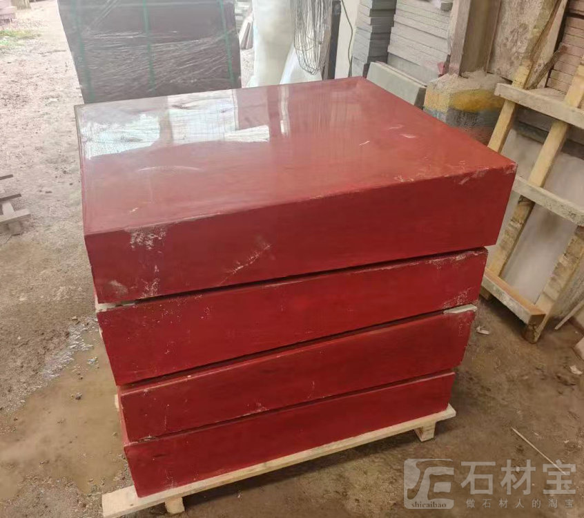 中国红四川红压顶石